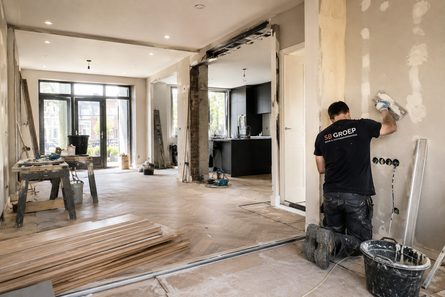 Renovatie Amsterdam – vakkundige afwerking door SB Groep monteur